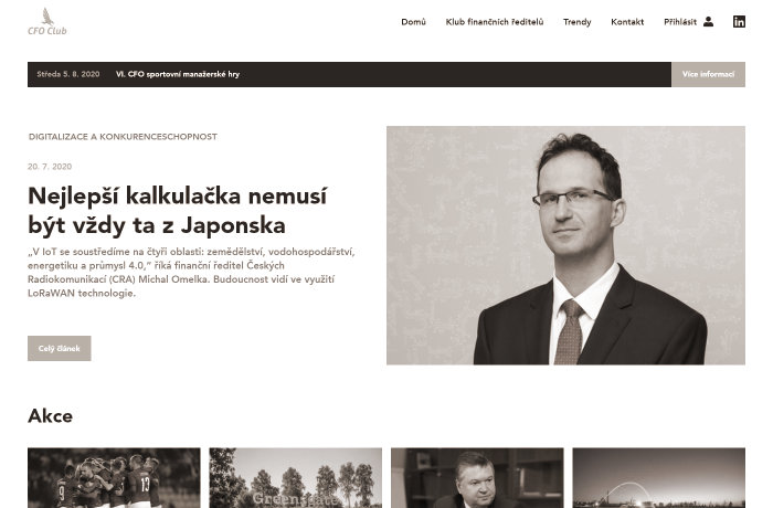 Fotografie webu cfoclub.cz
