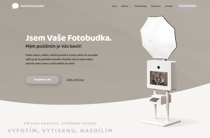 Fotografie webu vasefotobudka.cz
